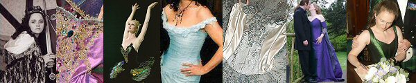 Velvet hooded medieval cloak, Lilac Fairy tutu, ruched eau de nil silk tulle eighteenth century corset, richly embroidered period wedding dress, embellished corset.
