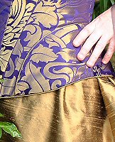 hip detai on corset