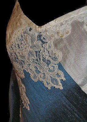 neckline and lace detail