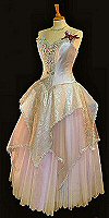 strapless corseted wedding dress