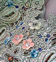 lilac silver wedding dress