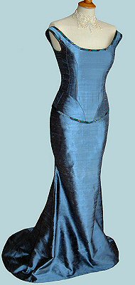 long-line corset and skirt