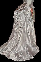 Silver historical wedding dress
