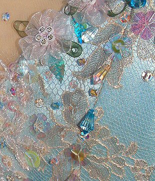 detail of Crystal Fountain Fairy tutu