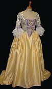 'Sleepy Hollow' style 18th Century wedding gown with corseted bodice.