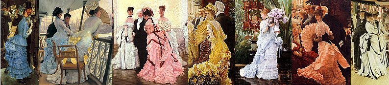 19th century costume paintings by Tissot