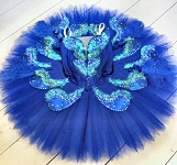 blue irridescent bluebird tutu