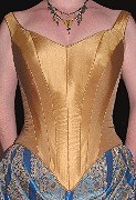  
19th Century Corset flatters the figure with a hourglass silhouette