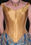  
19th Century Corset flatters the figure with a hourglass silhouette