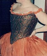18th century brocade corset made for an opera-ballet