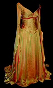 Pre-Raphaelite wedding dress