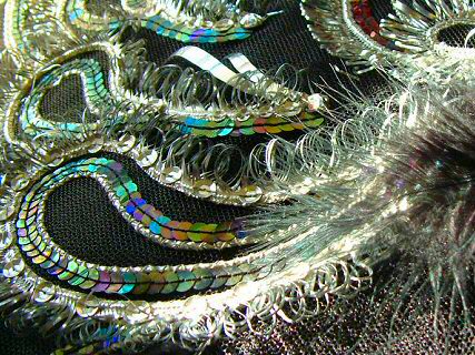detail of skirt embellishment