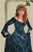 Pre-Raphaelite wedding dress
