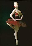 This professional quality Spanish style tutu in red and black with gold lace and trimmings is ideal for performances of the popular Kitri solo from Don Quixote